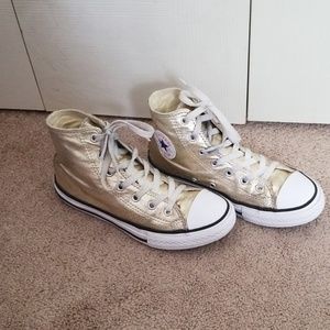 Gold Converse size 3